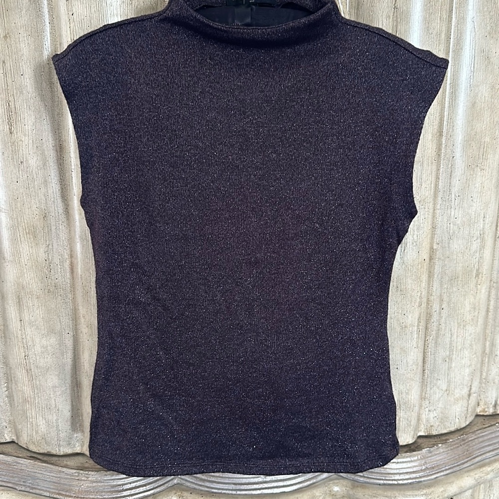 Banana Republic Size S Purple Metallic sleeveless sweater